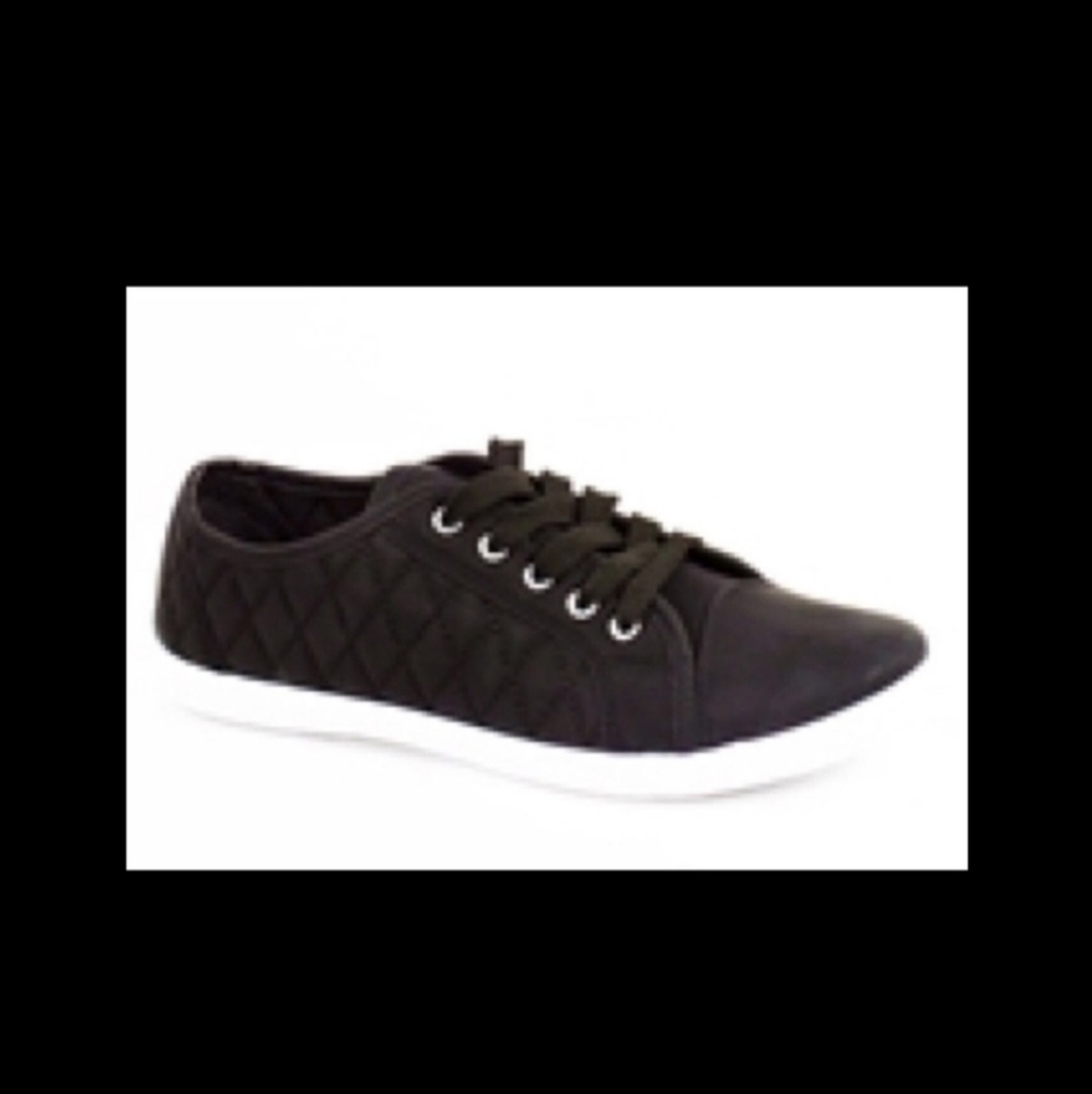 Black Grid Sneakers